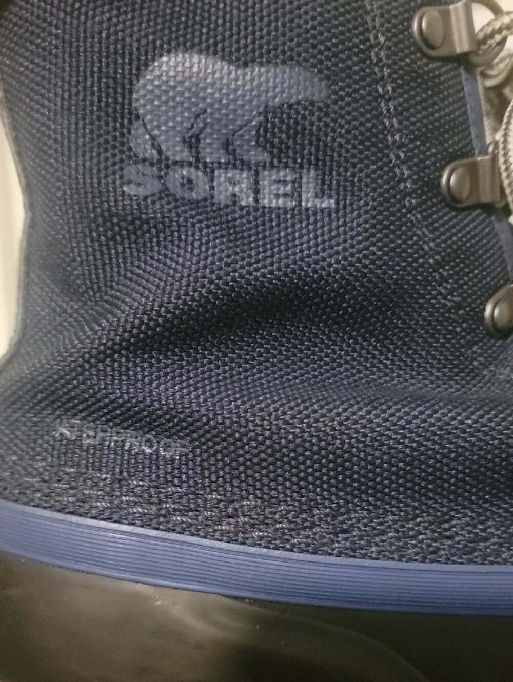 Sorel Men's Navy and Black Waterproof Lace-Up Rain & Snow Boots Size 10.5